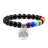 Pulseira energia positiva dos 7 Chakras Stone Reiki