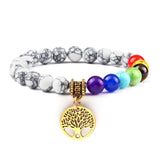 Pulseira energia positiva dos 7 Chakras Stone Reiki