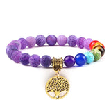 Pulseira energia positiva dos 7 Chakras Stone Reiki