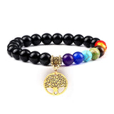 Pulseira energia positiva dos 7 Chakras Stone Reiki