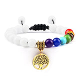 Pulseira energia positiva dos 7 Chakras Stone Reiki