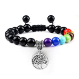 Pulseira energia positiva dos 7 Chakras Stone Reiki