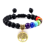 Pulseira energia positiva dos 7 Chakras Stone Reiki