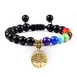 Pulseira energia positiva dos 7 Chakras Stone Reiki