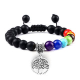 Pulseira energia positiva dos 7 Chakras Stone Reiki