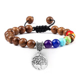 Pulseira energia positiva dos 7 Chakras Stone Reiki