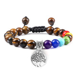 Pulseira energia positiva dos 7 Chakras Stone Reiki