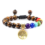 Pulseira energia positiva dos 7 Chakras Stone Reiki
