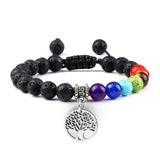 Pulseira energia positiva dos 7 Chakras Stone Reiki