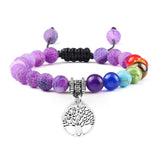 Pulseira energia positiva dos 7 Chakras Stone Reiki